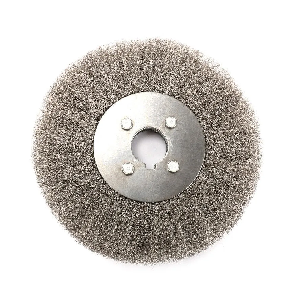 

250 x 32mm Stainless Steel Wire Flat Stainless Steel Wire Wheel Flat Wire Brush Wood Polishing Head Tool Accessories