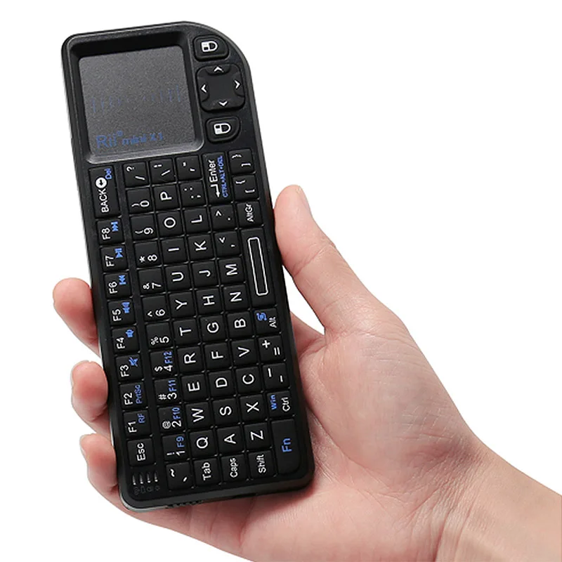 Rii Mini X1 Беспроводная клавиатура мышь для сенсорной панели ноутбука Smart tv HTPC Android