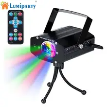 Remote Control LED Stage Projector Lights Sound Activated Auto Flash DJ Disco Stage Lights for Xmas Party Club Holiday Light
