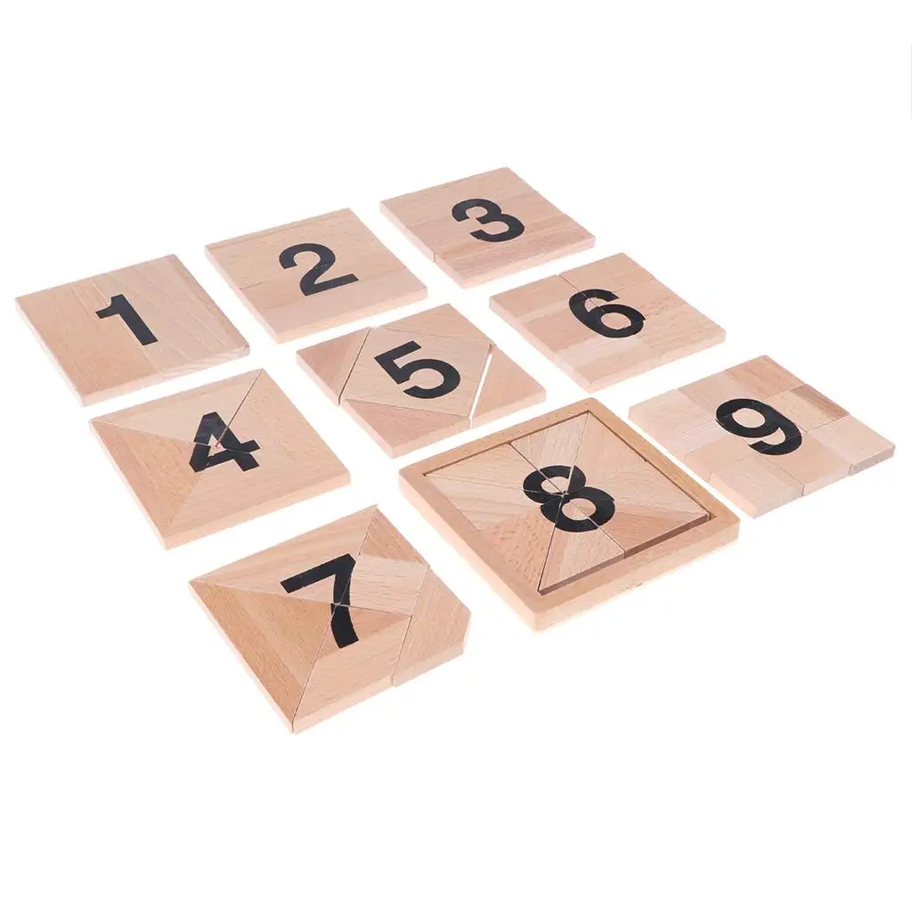  Montessori Mathematics Material Puzzle Math Number Box Early Teaching Preschool Kindergarten Learni - 32972719195