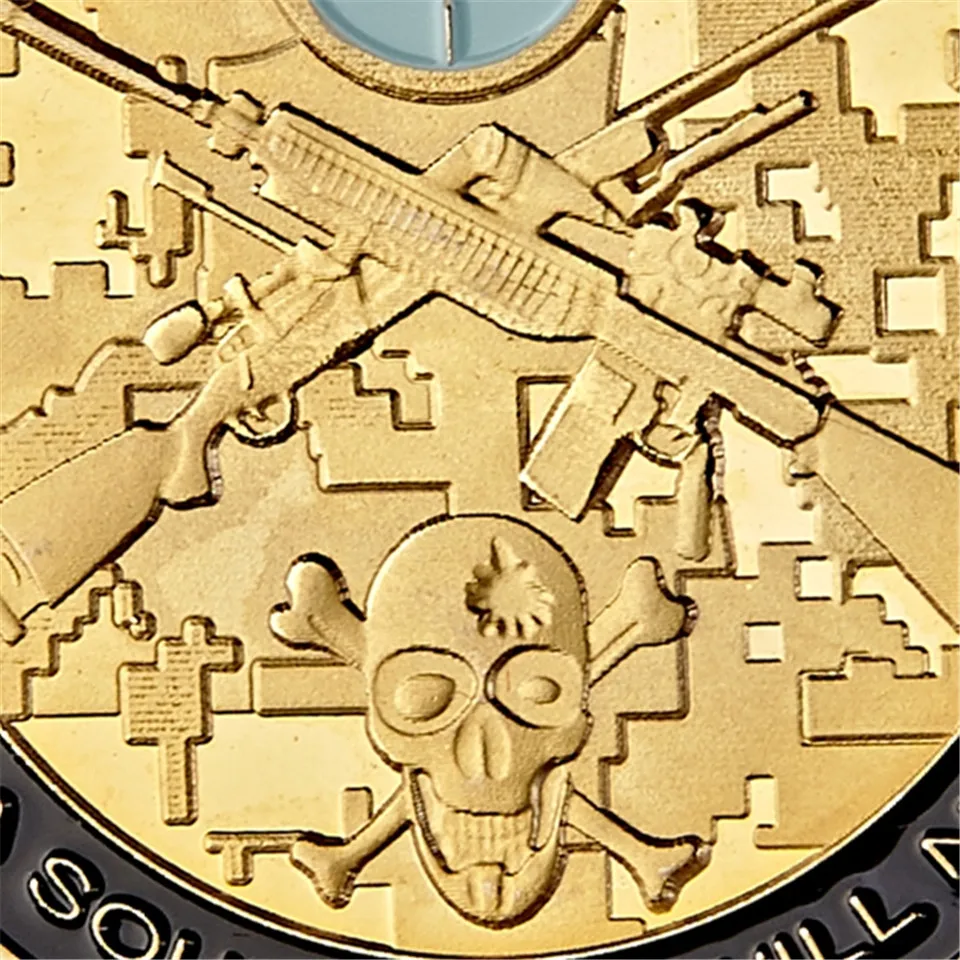 Американские вооруженные Снайпер армии под давлением усталости США Позолоченные военные памятная монета