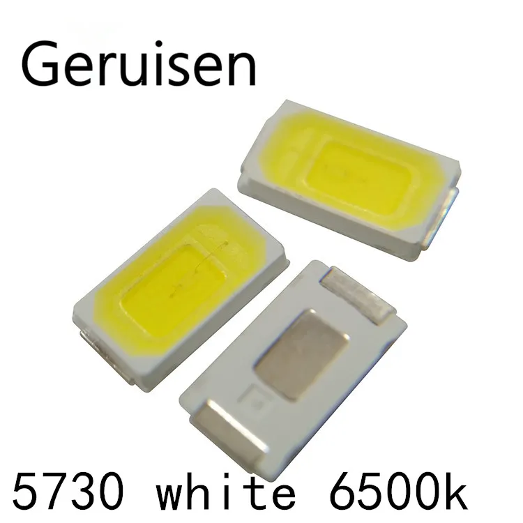 2000 шт. SMD СВЕТОДИОДНЫЙ 5730 5630 чип 50 55 лм 0 5 Вт Холодный белый 10000K светодиод