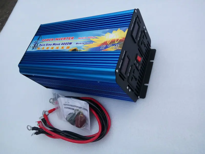 

4000W 48VDC Off Grid Solar Inverter Surge Power 8000W Pure Sine Wave Inverter for 110V/220VAC Home Appliances