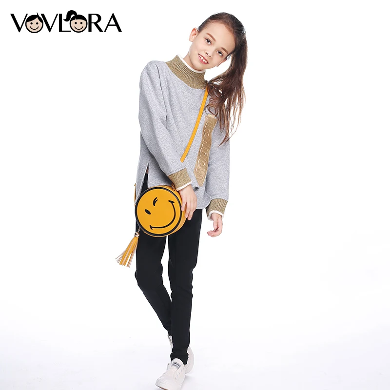 

Girls sweatshirt top kids fleece sweatshirts for girl with letter cotton long sleeve turtleneck new arrival autumn 2017 children