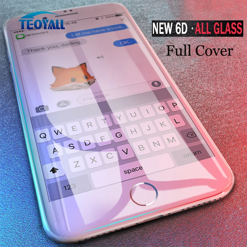 Vidrio templado 6D HD Film Protector de pantalla completa de Borde Cubierta Para Apple Iphone X