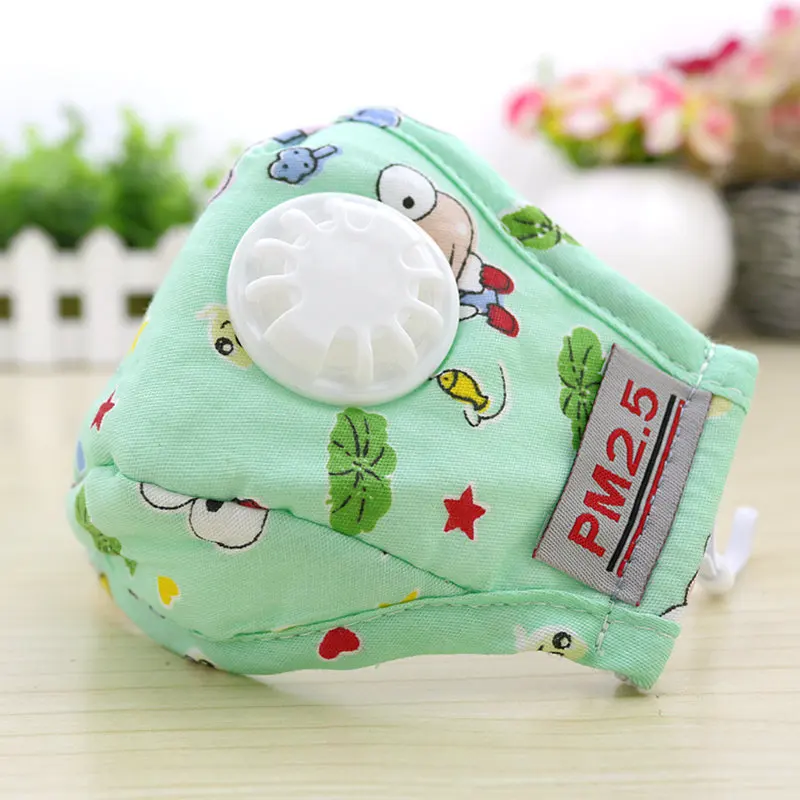 

Children Cartoon Printing Mask With Breathing Valve Prevent Smog Haze Keep Warm Bamboo Charcoal Filtration Protective T0100CMD