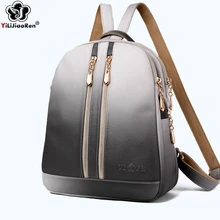 Fashion Double Zipper Women Backpack Brand Leather Backpack Female Large Capacity School Bags Designer Shoulder Bags for Women Fashion Double Zipper Women Backpack Brand Leather Backpack Female Large Capacity School Bags Designer Shoulder Bags for Women
