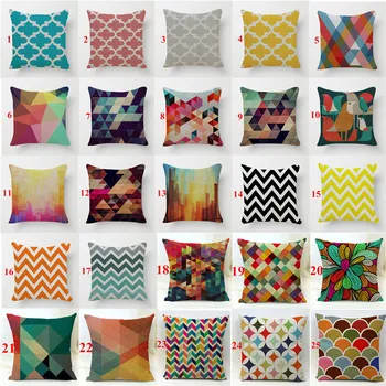 

45x45cm colorful geometric wave lantern cushion cover decorative throw pillows case for sofa home decor pillowcase almofadas 1pc