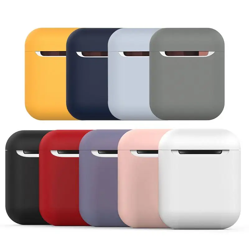 

Silicone Binaural Cap Bluetooth Earphone Protective Cover Case Shockproof Scratchproof Waterproof Storage Case For Apple AirPods