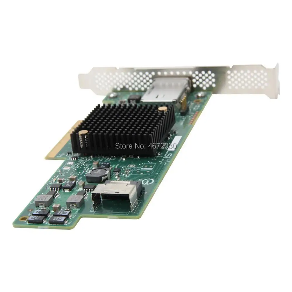 Карта контроллера Broadcom Avago LSI SAS 9207 4i4e LSI00303 LSISAS2308 8 портовый HBA jino SFF8087 SFF8088 6 ГБ PCI E 3 0