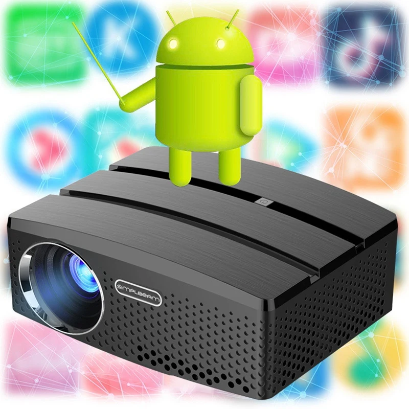Проектор для android устройств Full Hd 1080 P с ОС Android 6 0 проектор домашнего кинотеатра Wifi