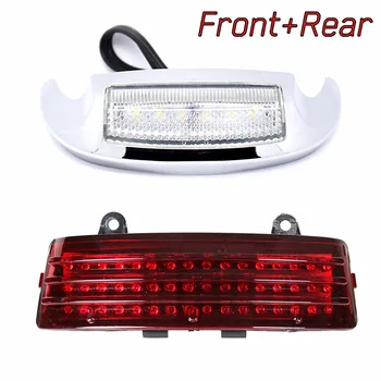 

Front&Rear Tri-Bar LED Tail Brake Fender Tip Light For Harley Street Glide Road Glide FLHX FLTR 2014 2015-2018 Models