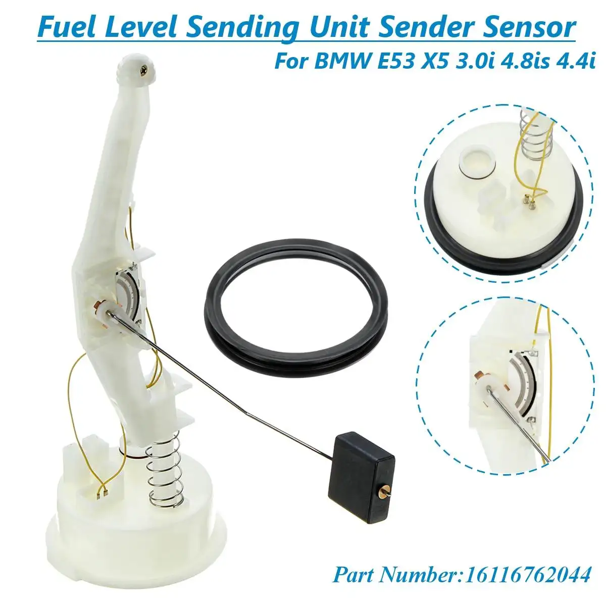 

16116762044 1 Pcs Fuel Level Sending Unit Sender Sensor For BMW X5 E53 3.0d 3.0i 4.4i, 4.6is 4.8is 2000 2001 2002 2003-2006