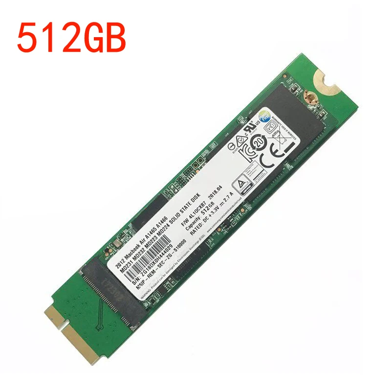  New 128GB 256GB 512GB 1TB SSD For 2012 Macbook Air A1465 A1466 Md231 Md232 Md223 Md224 Solid State 