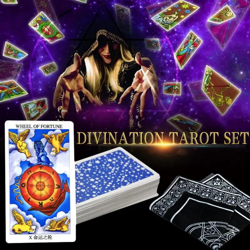 

Rider-Waite Tarot Deck Divination Tarot Set Including Tarot Tutorial Book Card Bag Tablecloth