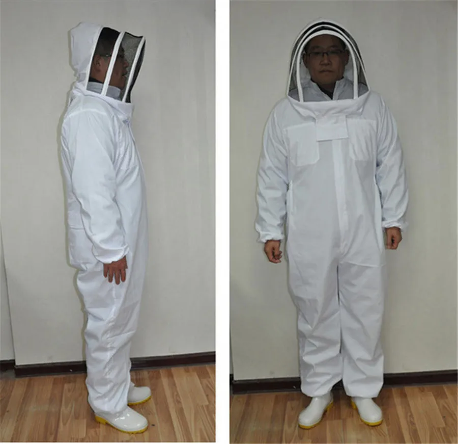 

Full Body Beeking Suit Professional Bee Protection Clothing Veil Halt Gloves Hat Beekeeping Equipment High Quality 3