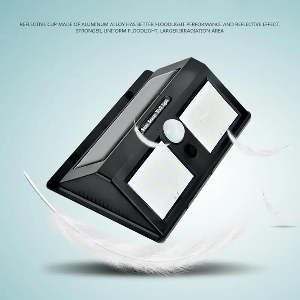 Outdoor Solar Wall Lamp 40 LED Ultra-bright Wireless Waterproof Lamp Energy-saving Outdoor Human Body Induction Garden Lamp