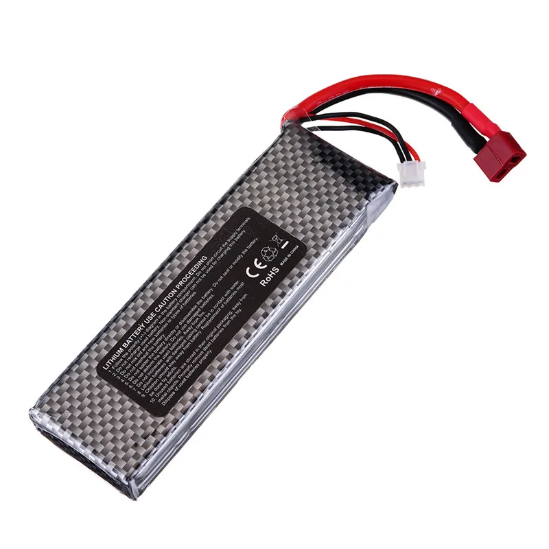 HG 7 4 V 4500mAh 30C 2S Lipo батарея T вилка для P402 P407 P601 P801 P802 1/10 1/12 Rc автозапчасти QDBZ1001|Детали