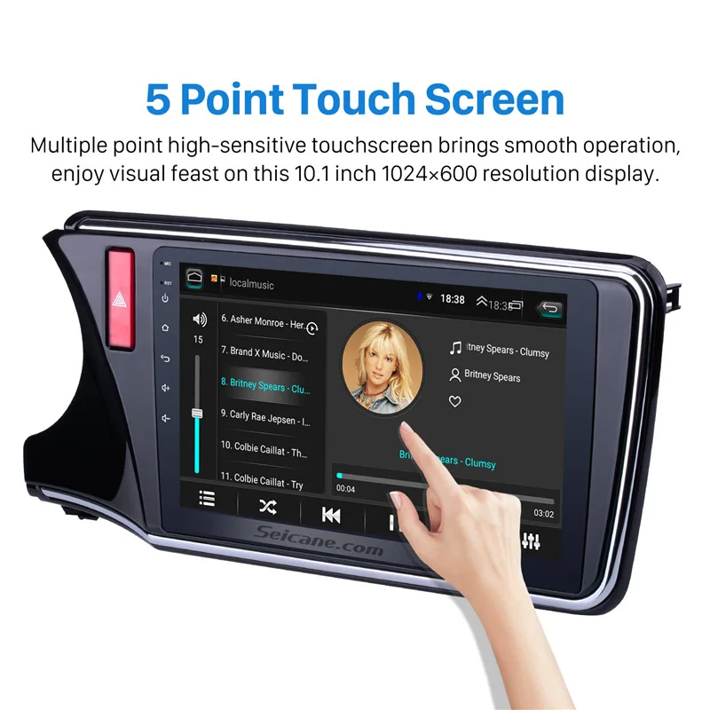 Seicane Android 8 1 2Din Wifi Bluetooth головное устройство радио аудио GPS мультимедийный плеер