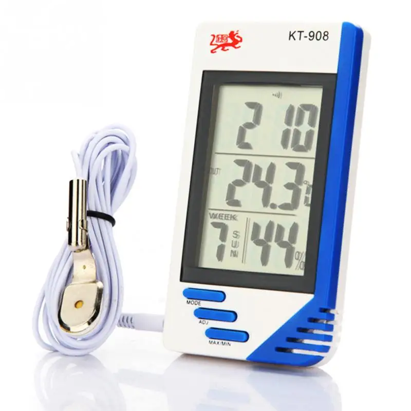 

Digital Thermometer Big Screen Indoor and Outdoor Temperature Hygrometer KT-908