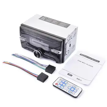 

7 Color Backlight Bluetooth Car Stereo Radio FM Aux Input Receiver USB/SD/MP3 ISO 12V In-dash 2 Din Car MP3 Multimedia Player