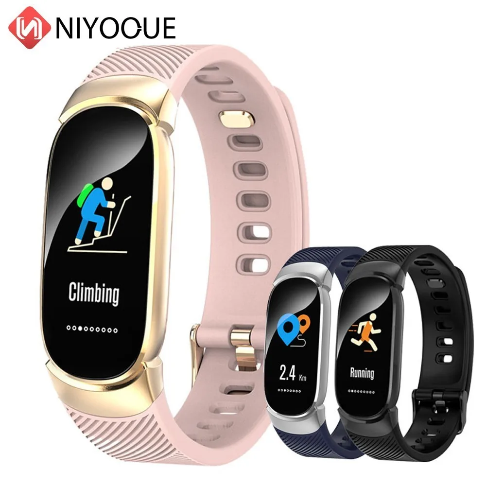 Смарт браслет для фитнеса QW16 Мужчины Женщины Heart Rate Monitor Водонепроницаемый Bluetooth