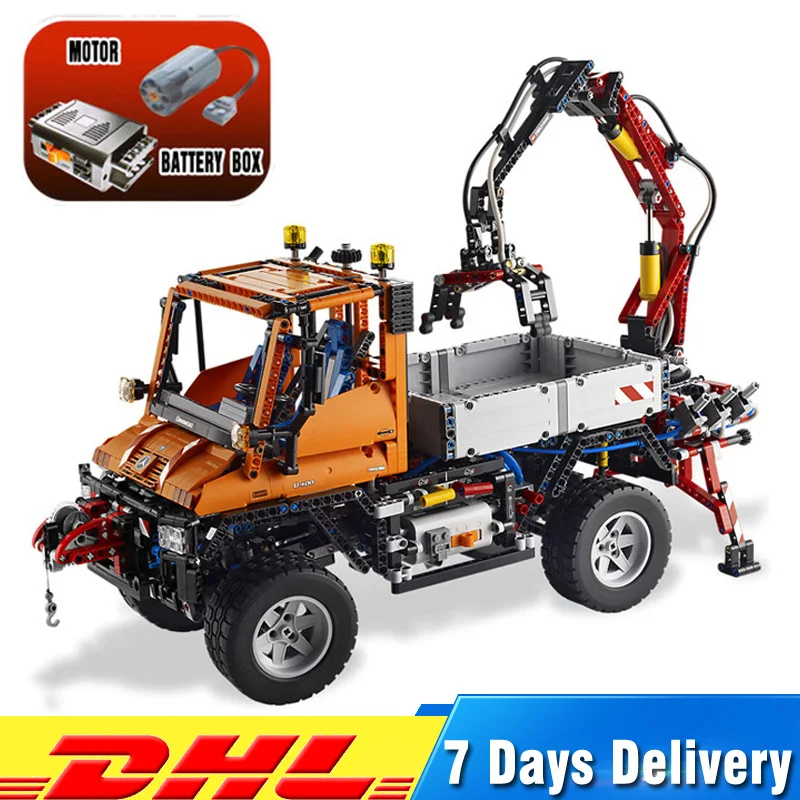 

LEPIN 20019 Technic Truck Unimog U400 Model Building Blocks Funny Bricks Educational Toys for Children Compatible LegoINGLY 8110