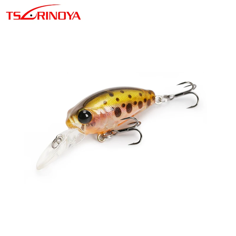 

TSURINOYA Fishing Lure DW40 32mm 2.7g MINI Crank Bait Depth 1.8m Floating Artificial Bait Hard Lure 12 Colors