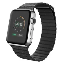 Ремешок для часов Apple Watch 1 2 3 4 5 38 мм 40 мм 42 мм 44 мм Замена мужской t магнитный ремешок кожаный ремешок для часов браслет для мужчин и женщин