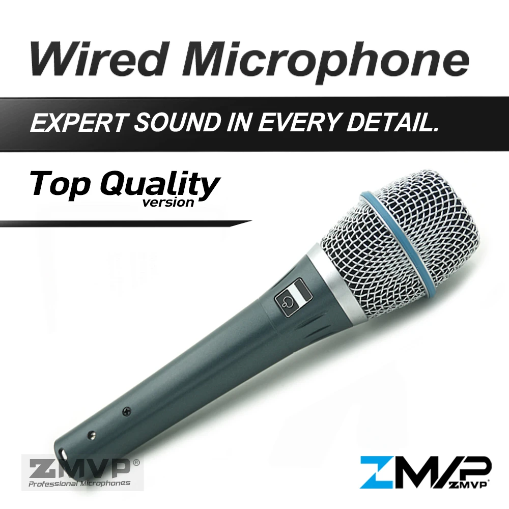 

Professional Real Condenser BETA87A Top Quality Supercardioid Microphone Beta 87A Vocal Karaoke Mic BETA87 Handheld Microfone