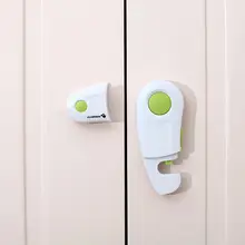 2 шт. детская безопасная защита для детей Скрытая защелка детская Блокировка для безопасности замок двери шкафа замок двери ребенка младенческой двери замок