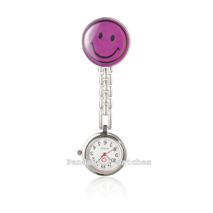 

Flat Round Alloy Smiley Nurse Table Pocket Watches with Alloy Enamel Table,Metal Chains and Iron Clips,91mm; Watch Head: 29x8mm