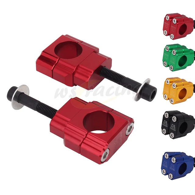 Motorcycle 28mm Billet HandleBar Fat Bar Risers Mount Clamp For Honda