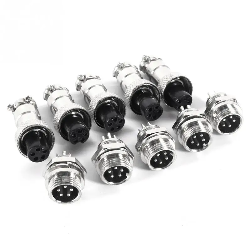 GX12 Aviation Plug Male+Female Docking type Metal Connector 2//3//4//5//6Pin 12mm
