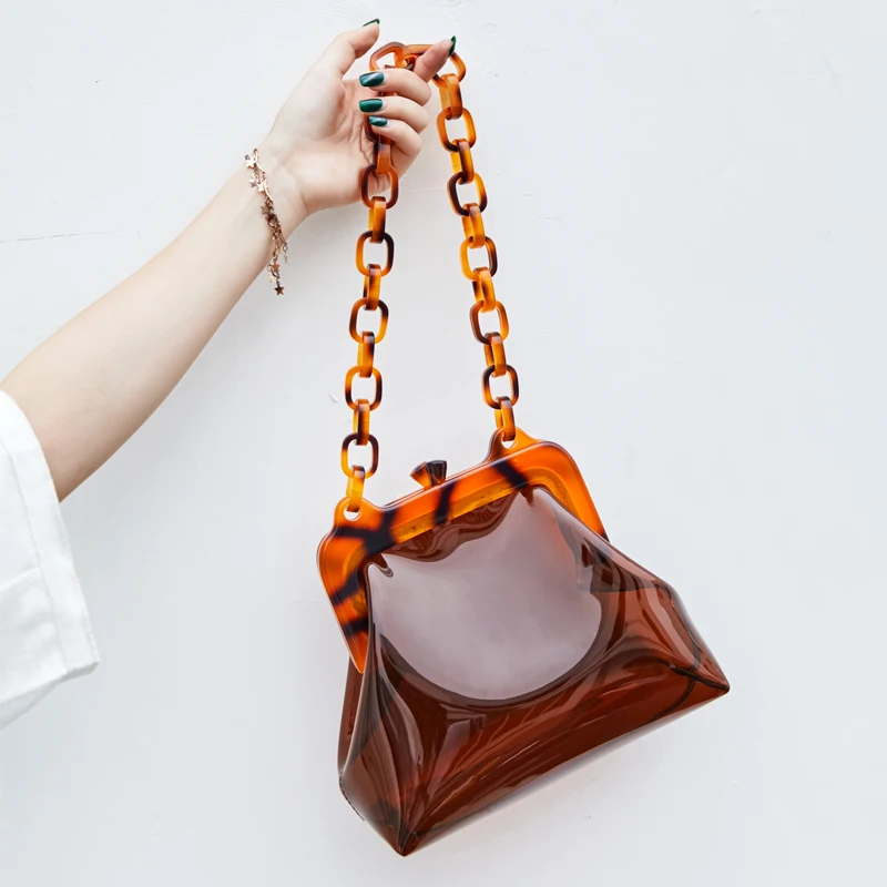 leopard clear bag