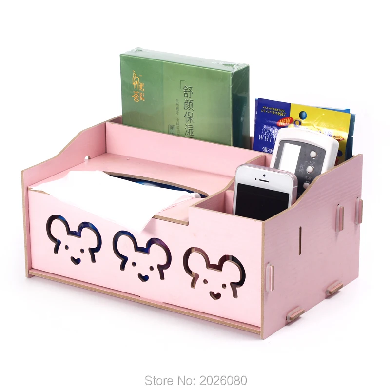  Tissue Box Woody Multifunction Tissue Box Facial Tissue Box Napkin Box Tissue Case Paper Handkerchi