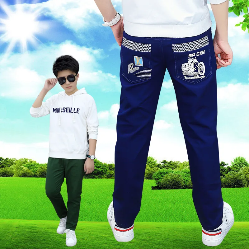 

Children's wear casual kids trousers 2019 spring and autumn casual cotton single pants boys clothes