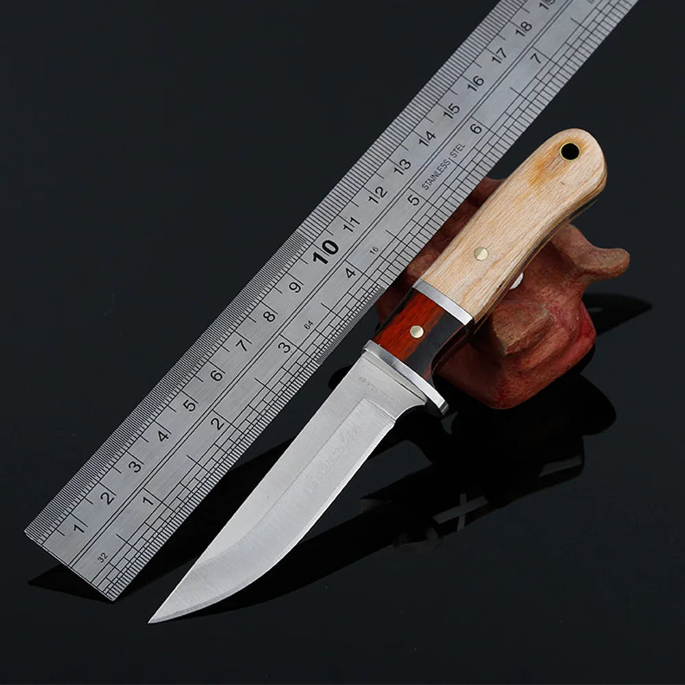 Супер PDR нож Couteau CYHWD87 открытый фиксированный из нержавеющей стали Дамасские