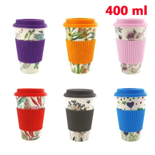 Reusable Bone China Ceramic Travel Mugs Tea Coffee Travel Mug Cup