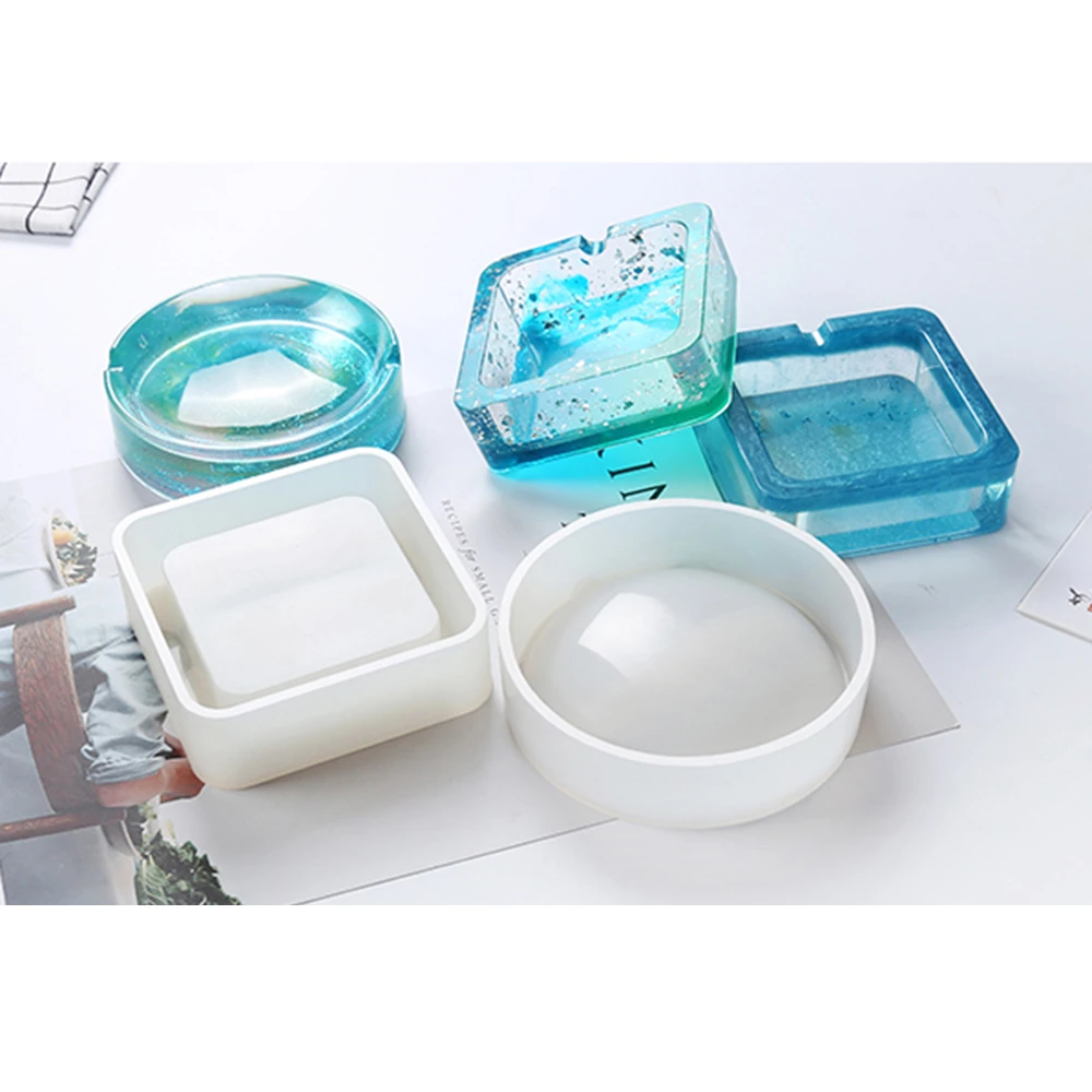 DIY Silicone Mould Storage Toothpick Holder Box Container Case Epoxy Resin Molds