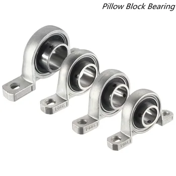 

1PCS Zinc Alloy Diameter 20/25/30 / 35mm Bore Ball Bearing Pillow Block Mounted Support KP004 KP005 KP006 KP007