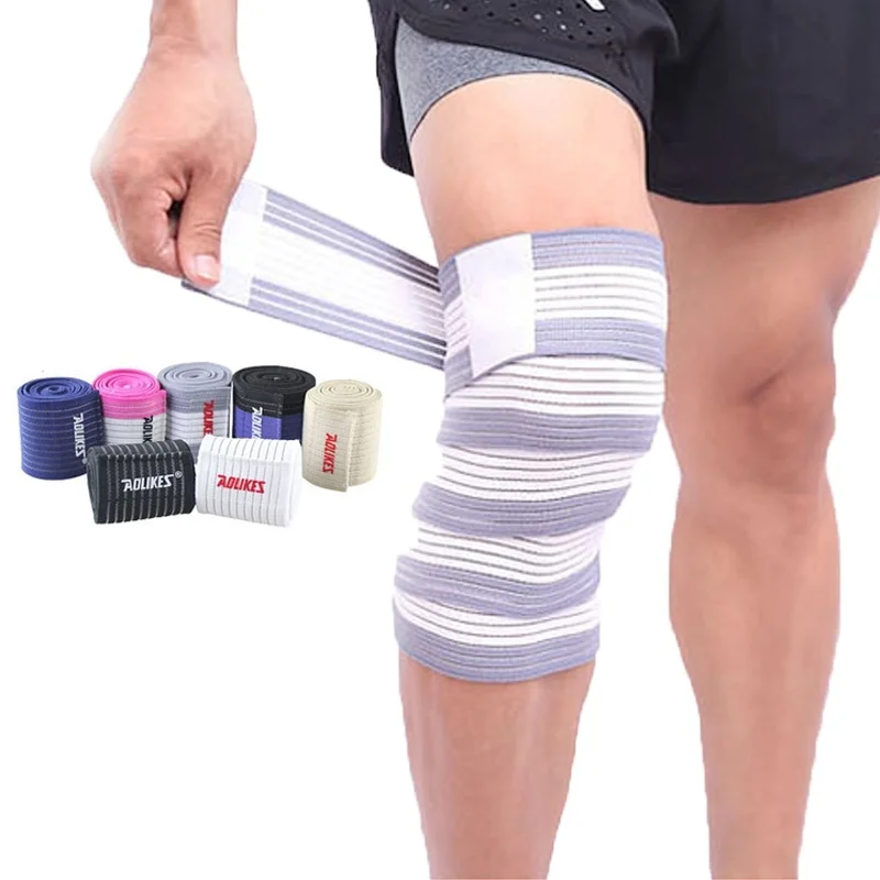 Stretch wrap knee bandages Pressurized mountaineering riding leggings