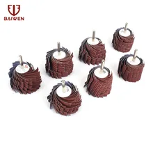 Sanding Flap Wheels Emery Cloth Silk Wheel Wood Polishing Tool 6mm Shank 80-600 Grit Sanding Flap Wheels Emery Cloth Silk Wheel Wood Polishing Tool 6mm Shank 80-600 Grit