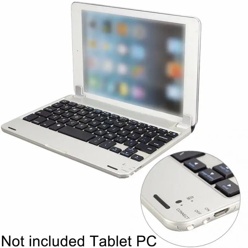 

Aluminium Plug-in Tablet Bluetooth Keyboard Ultra Slim Free Rotation Stand Case for IPad Air2/Pro9.7/for iPad Mini 4