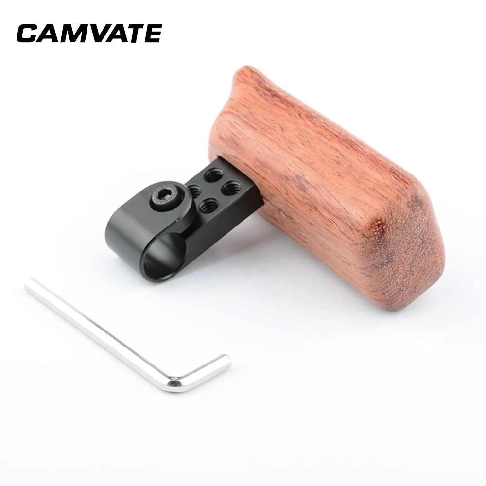 

CAMVATE 15mm Rod Handgrip For DSLR Camera Cage Rod Support Rig (Right Side) C2029