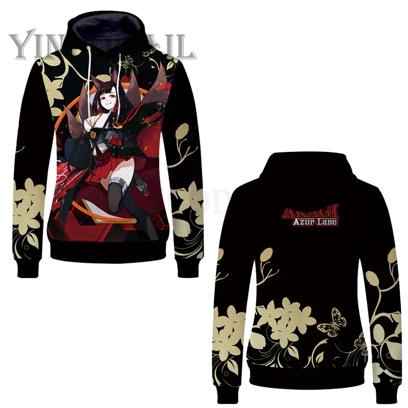

2019 Anime Movie Azur Lane Unisex Pullover Sweatshirt Hoodies Pokemon PiKachu Cosplay Harajuku Hoodie Sweatshirts Tracksuits