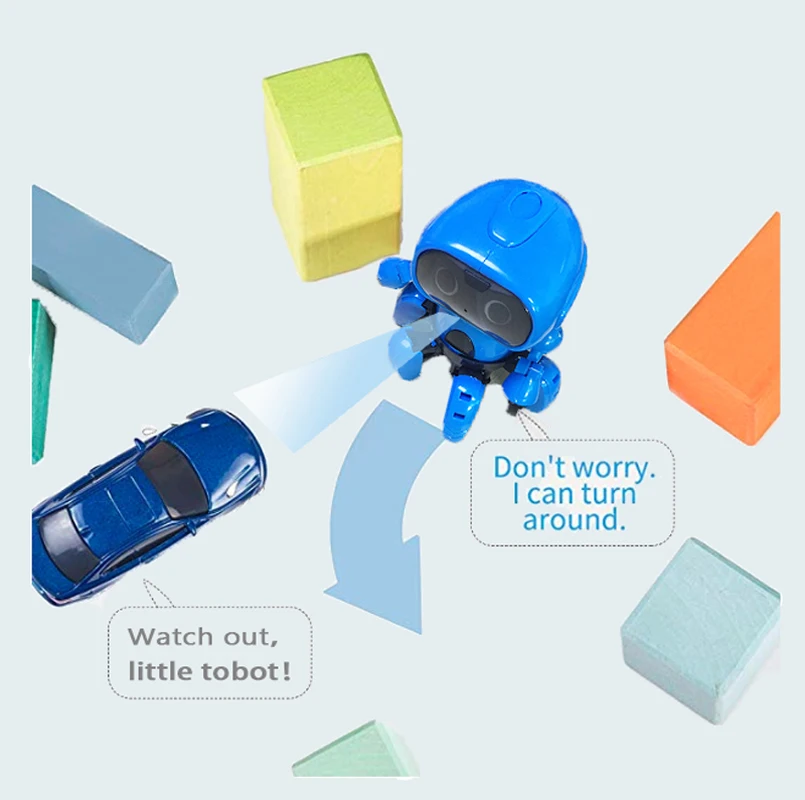 6-Legged Robot Gesture Sensing Infrared Obstacle Walking Robot MoFun DIY Assemble Smart Tracking Interactive Toys for Children