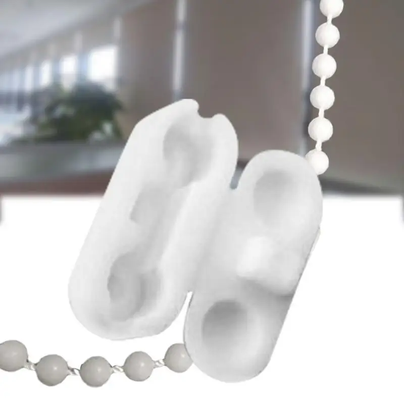 

10pcs High Quality ABS Plastic Replacement Spare Vertical Roman Roller Blind Curtain Ball Chain Connector Clips #1109
