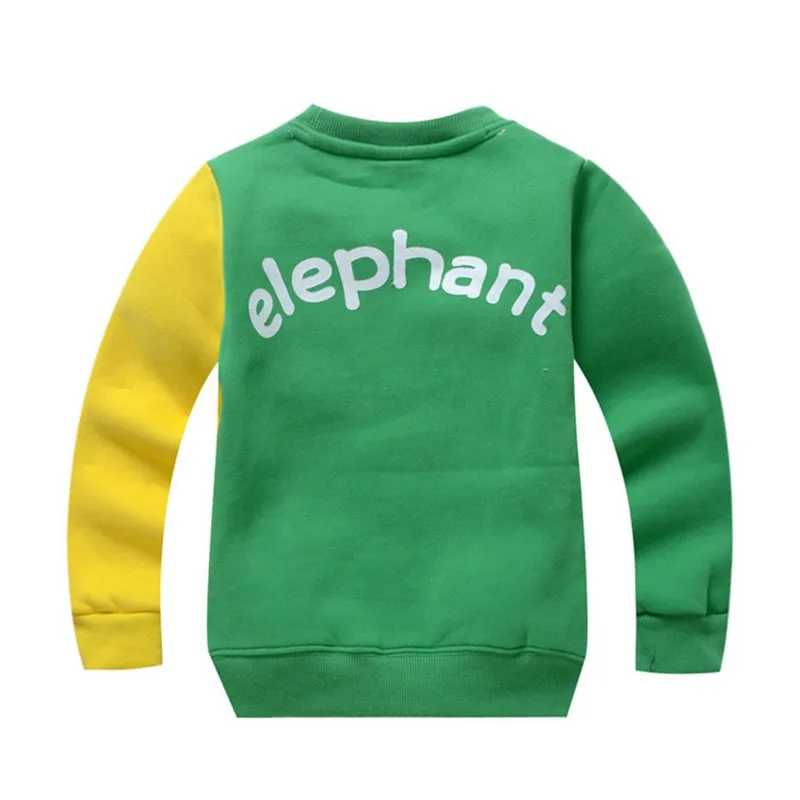  Baby Girls Boys Clothes Elephant Cartoon  Long Sleeve Blouse Tops Sweater Shirt  Children's Sweater Hoodies For Children