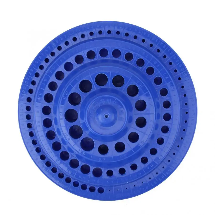 Plastic Tool Box 1 13mm Round Shape Hard Plastic Drill Bit Organizer
